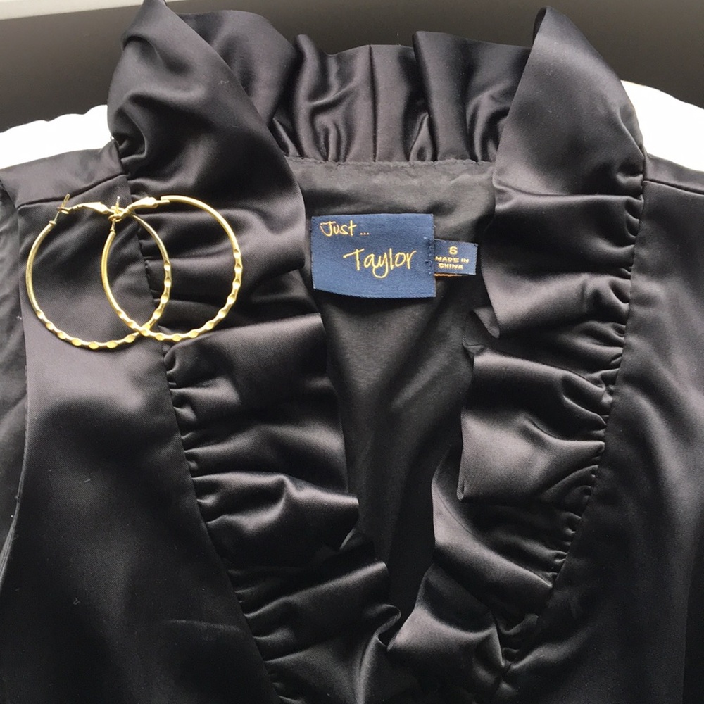 Black Just Taylor Cocktail Dress